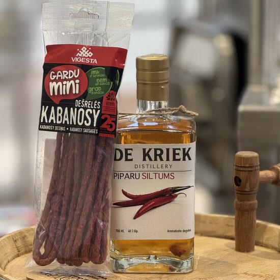 Pepper Vodka with Cabañes Sausages