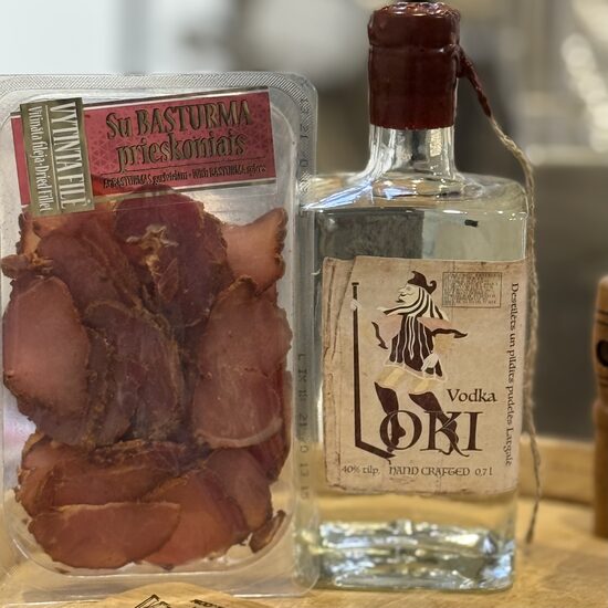 Vodka with Basturma